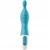 Satisfyer A-Mazing 2 Teal Silicone Ribbed A-Spot Stimulation Vibrator