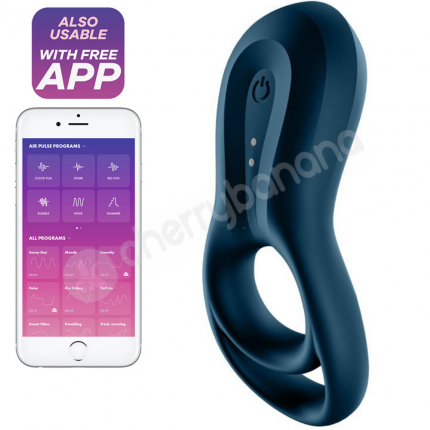 Satisfyer Epic Duo Blue App Controlled Cock Ring