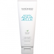 Wicked Simply Aqua Jelle Thick Water Based Gel Vegan & Glycerin Free Lubricant 120ml