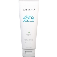 Wicked Simply Aqua Jelle Thick Water Based Gel Vegan & Glycerin Free Lubricant 120ml