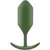 B-Vibe Army Green Snug Plug 4 Weighted 5.2" Butt Plug