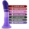 Avant D2 Purple Rain Platinum Cured Silicone Dildo With Suction Cup Base