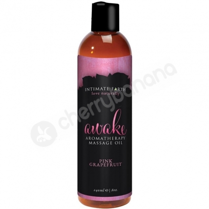 Intimate Earth Awake Pink Grapefruit Aromatherapy Massage Oil 240ml