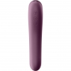 Satisfyer Purple Dual Kiss 2 In 1 Vibrating & Pressure Wave Stimulator