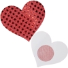 Cherry Banana My Heart Shines For You Red Sequin Nipple Pasties 2 Pack