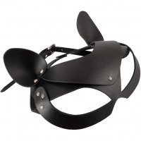 Bad Kitty Cat Mask Black With Rhinestones