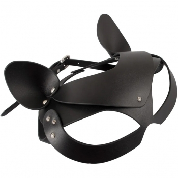 Bad Kitty Cat Mask Black With Rhinestones