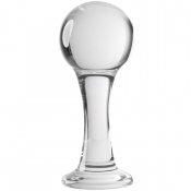 Gender X The Baller Clear Glass 3.7" Anal Plug