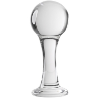 Gender X The Baller Clear Glass 3.7" Anal Plug