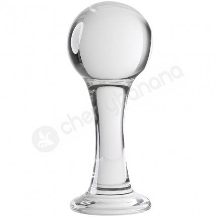 Gender X The Baller Clear Glass 3.7" Anal Plug Gender X The Baller Clear Glass 3.7" Anal Plug