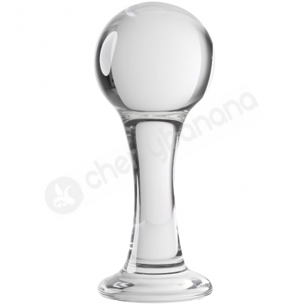 Gender X The Baller Clear Glass 3.7" Anal Plug