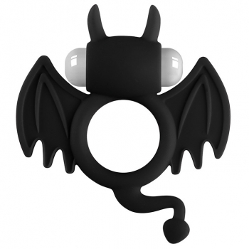 Cherry Banana Black Bat Vibrating Cock Ring