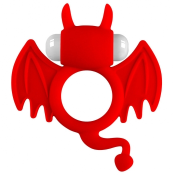 Cherry Banana Red Bat Vibrating Cock Ring