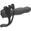 Body Extensions BE Ready Black Unisex Harness With 3 Hollow Silicone Dildo Attachments