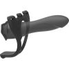 Body Extensions BE Strong Unisex Black Harness Strap-On Set With Hollow Silicone Dildo