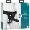 Body Extensions BE Strong Unisex Black Harness Strap-On Set With Hollow Silicone Dildo