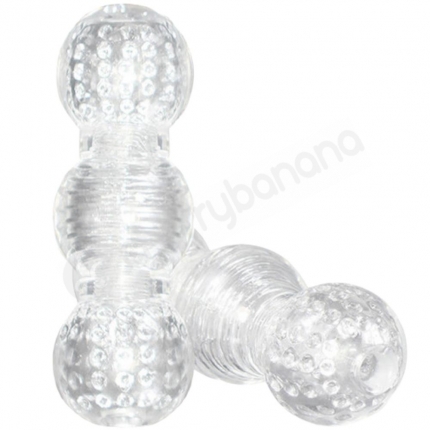 M For Men Master Stroker Clear Multi Textured Masturbator