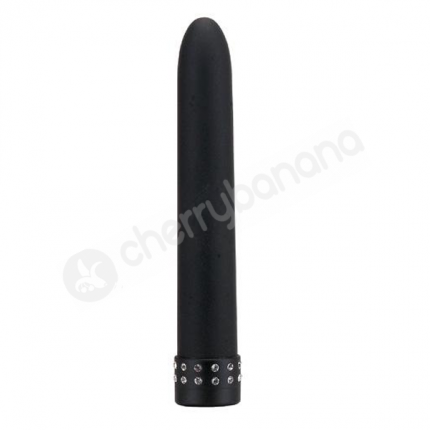 Diamond Silk Black 7" Vibrator