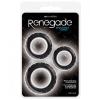 Renegade Black Endurance Cock Rings 3 Pack
