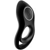 Satisfyer Legendary Duo Black Cock & Balls Vibrating Silicone Ring