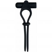 Zero Tolerance Black Tie Affair Black Adjustable Vibrating Cockring