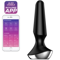 Satisfyer Plug-Ilicious 2 Black 5.3" Vibrating App Controlled Butt Plug