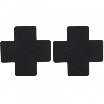 Cherry Banana Kisses & Crosses Black Cross Shaped Nipple Pasties 2 Pack