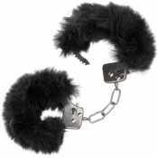 Calexotics Ultra Fluffy Black Furry Cuffs