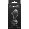 Crystal Gem Black Glass 2.8" Butt Plug