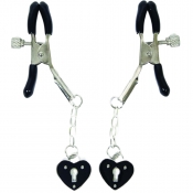Sexy AF Clamp Couture Black Hearts Nipple Clamps