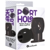 Port Hole Large Black Hollow Butt Plug