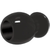 The 9'S Port Hole Large Black Hollow Butt Plug