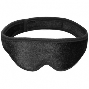 Ouch Velvet & Velcro Adjustable Black Eye Mask