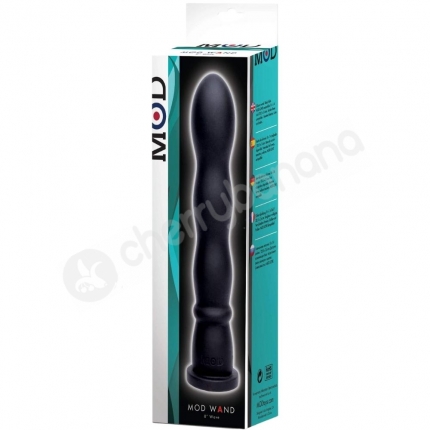 Mod Wand Black Wave Silicone Dildo Attachment For Mod Deluxe Thruster Kit Mod Wand Black Wave Silicone Dildo Attachment For Mod Deluxe Thruster Kit