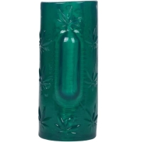 Maia Blaze Green Marijuana Leaf Stoker With Vibrating Bullet 