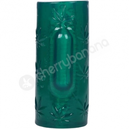 Maia Blaze Green Marijuana Leaf Stoker With Vibrating Bullet Maia Blaze Green Marijuana Leaf Stoker With Vibrating Bullet