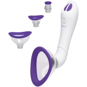 Doc Johnson Bloom Purple Automatic & Vibrating Blue Clit, Vulva, Nipple Pump