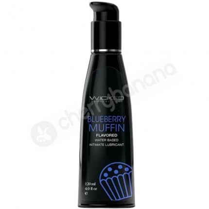 Wicked Aqua Blueberry Muffin Flavoured Water-Based Lubricant 120ml