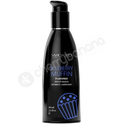 Wicked Aqua Blueberry Muffin Flavoured Water-Based Lubricant 60ml