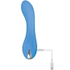 Evolved Blue Crush Flexible Vibe With Curved G-Spot Tip