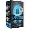 Zolo Mini Dome Squeezable Textured Blue Penis Stroker