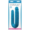 Colours Dp Pleasures Blue Double Penetration Realistic Silicone Dildo