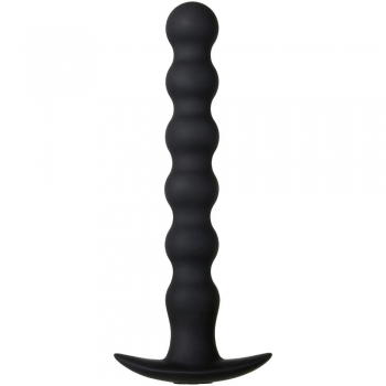 Evolved Bottoms Up Black Vibrating Anal Beads Stick