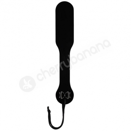 Sincerely Bow Tie Acrylic Black Paddle With Wrist Strap