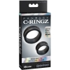 Fantasy C-ringz Max Width Silicone Black Large & Small Cock Rings