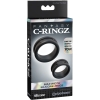 Fantasy C-ringz Max Width Silicone Black Large & Small Cock Rings