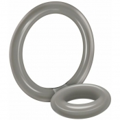 Zero Tolerance Bullseye Grey Penis & Balls Stretchy Ring