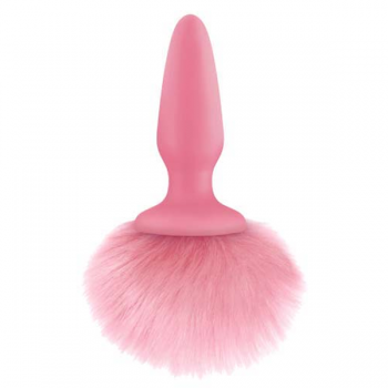 Bunny Tails Pink Fluffy Butt Plug