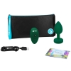 B-Vibe Vibrating Jewel M/L Emerald Butt Plug With Remote Control