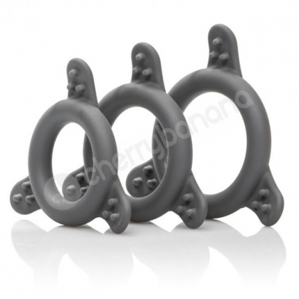 Pro Series Silicone Cock Ring Set Pro Series Silicone Cock Ring Set